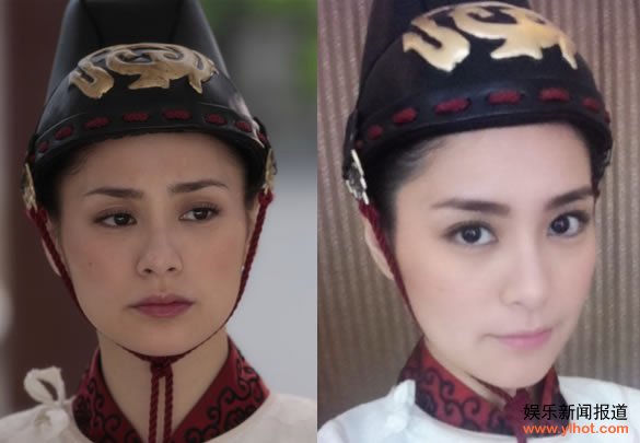 阿娇女官扮相帅气